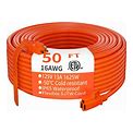 Indoor Outdoor Extension Cord 50 ft Waterproof, 16/3 Gauge Flexible Cold-Resistant Appliance Extension Cord Outside, 13A 1625W 16AWG SJTW, 3 Prong