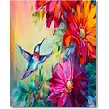 DIY Hummingbird And Flowers Paint By Numbers Painting Kit Without Frame