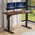 Inbox Zero Altamae 48" Adjustable Height Standing Desk Wood/Metal In Black/Brown/Gray, Size 48.0 W X 24.0 D In | Wayfair | W006260494