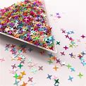 Wholesale Sequin Craft Gift Glitter, 1 Bag, Holographic Chunky Bulk Wholesale Star 4mm 4 Point PVC