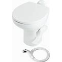 Thetford Aqua-Magic Style II RV Toilet W/ Hand Sprayer, High, White, 42060,17-7/8 X 20 X 15 in
