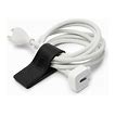 Leather XL Cord Wrap - Laptop Charging & Extension Cords Organizer, Magnetic Closure - Black