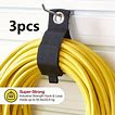 3Pcs Hook And Loop Extension Cord Organizer Hanger, Cord Wrap, Cable Straps For Cables, Hoses, Rope For Home,Temu