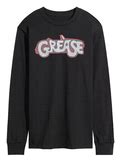 Men's Grease Logo Long Sleeve Tee, Size: XL, Black