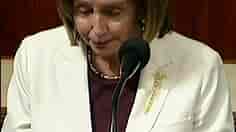 Nancy Pelosi Tearfully Mentions Husband's Recovery