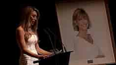 Olivia Newton-John’s daughter tears up during touching state memorial service speech